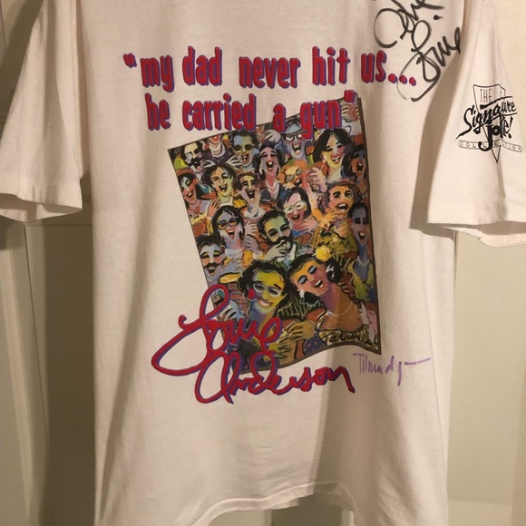 LOUIE ANDERSON VINTAGE T-SHIRT- All Sport Proweight. Size L. Autographed. - Picture 3 of 7